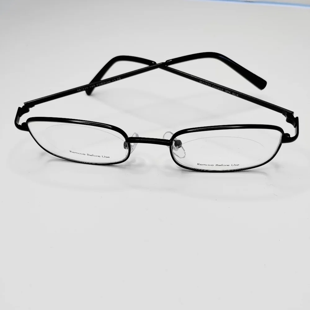 READERS Essential Magnifying Glasses Metal Rectangle Frames 1.25 Cheaters